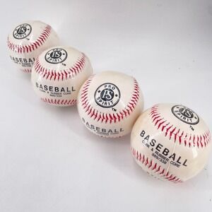 Pro Spirit Baseball Set of 4 Cork & Rubber Core Hand Stitched White 889/338 NEW